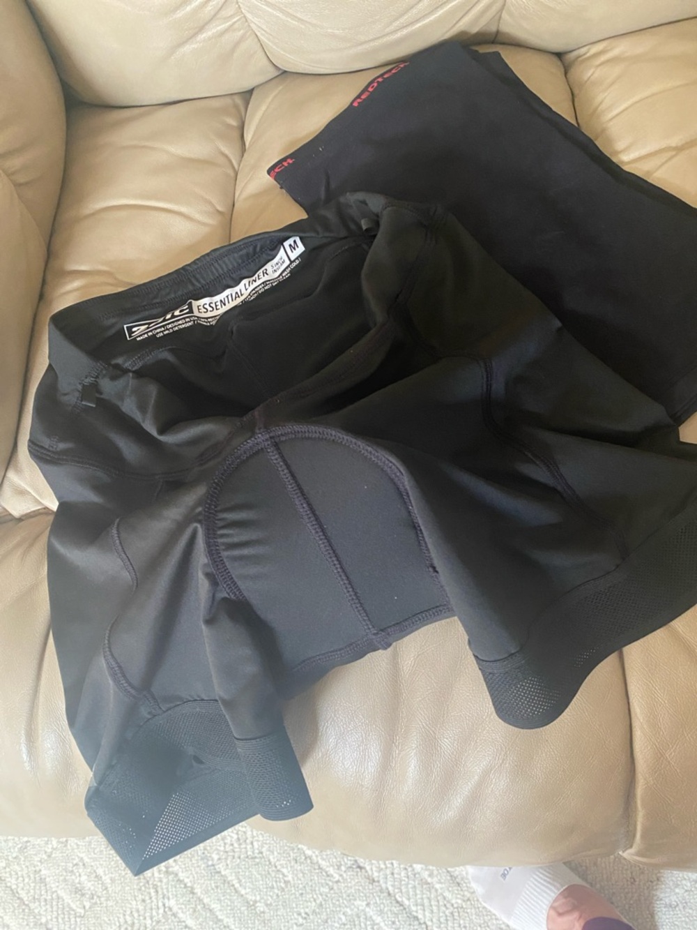 Black Padded Cycling Shorts - Essential Inner Liner - M